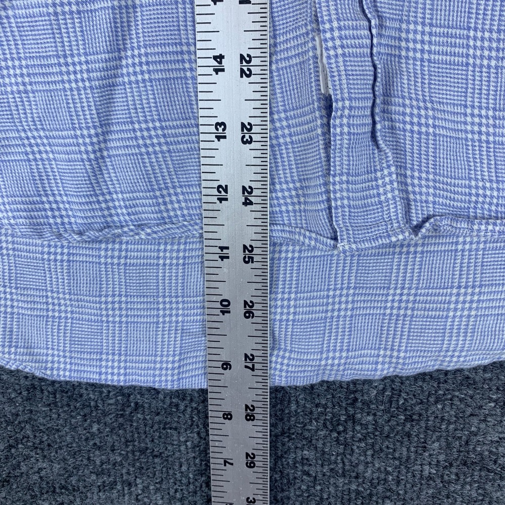 Frank & Eileen Eileen Blue Plaid Cotton Cashmere Button Up‎ Shirt Womens XS - Picture 8 of 11